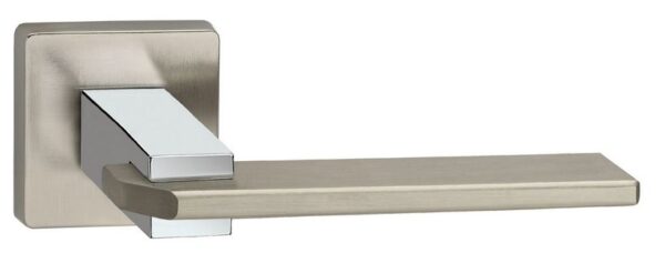 Χερούλι Πόρτας Ροζέτα 06.910 Ζεύγος Νίκελ Ματ - Χρώμιο Viometale