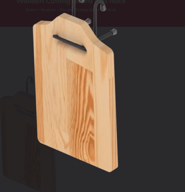 Κρεμαστή ξύλινη βάση S 4103 για την κοπή τροφίμων 210Χ115Χ330mm