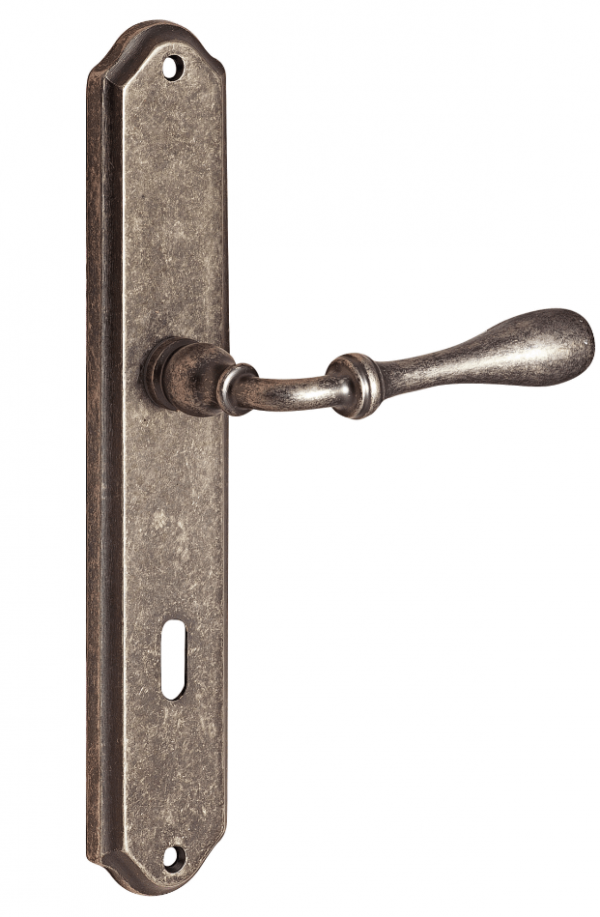 Χερούλι πόρτας ζεύγος ορειχάλκινο old silver  Κ370-75