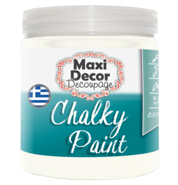Maxi Decor Chalky Paint Χρώμα Κιμωλίας 521 Ζαχαρί Μπεζ 750ml