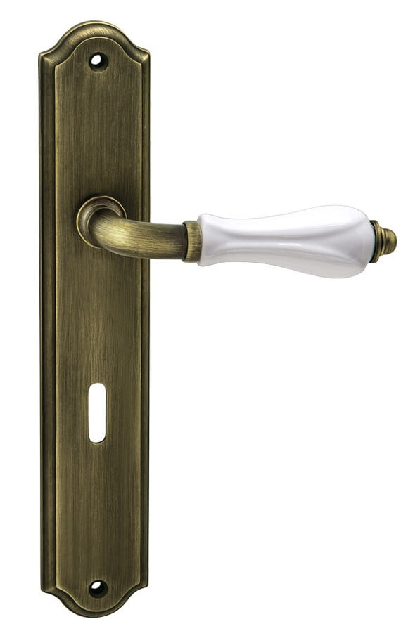 Χερούλι Πόρτας Πλάκα 06.960 Ζεύγος Αντικέ Ορείχαλκος Viometale