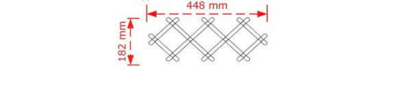 Κρεμάστρα τοίχου ξύλου πτυσσόμενη 27,9-44,8cm large 115