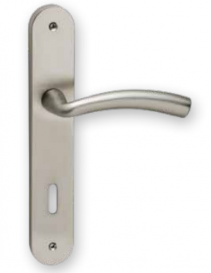 Χερούλι πόρτας conset πλάκα Ματ Νίκελ -Χρώμιο  C1405