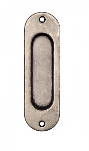 Χούφτα συρόμενης πόρτας Κ302 old silver Roline 12,0cm x 3,0cm