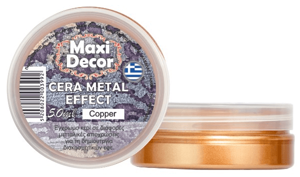 CERA METAL EFFECT Έγχρωμα μεταλλικά κεριά 50ml copper