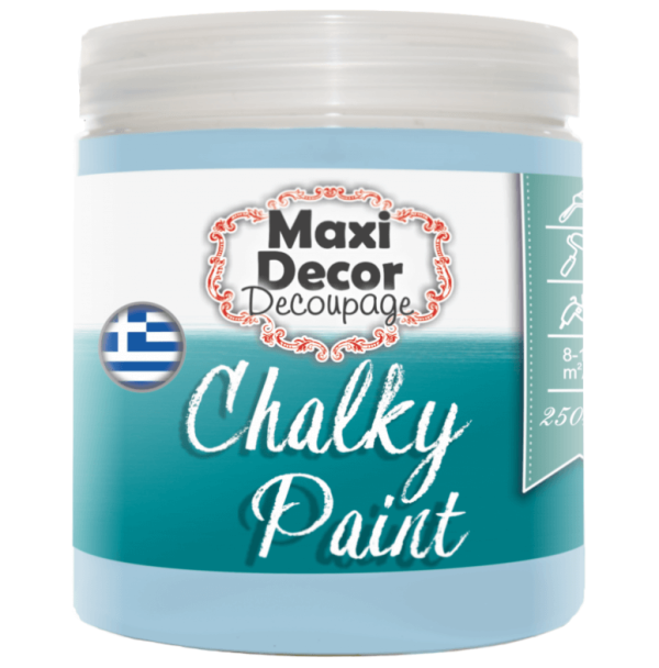 Maxi Decor Chalky Paint 504 Γαλάζιο 250ml
