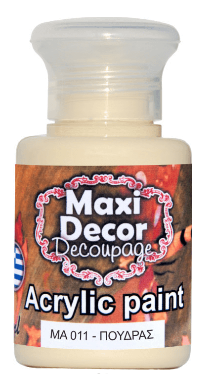 Maxi Decor Ακρυλικό Χρώμα Πούδρας 60ml ma 011