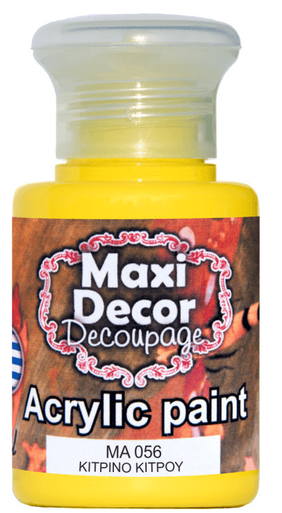 Maxi Decor Ακρυλικό Χρώμα Μουσταρδί 60ml