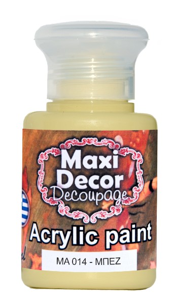 Maxi Decor Ακρυλικό Χρώμα Μπεζ 60ml ma014