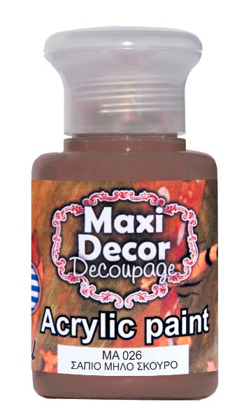 Maxi Decor Ακρυλικό Χρώμα Σάπιο Μήλο Σκούρο 60ml ma 026