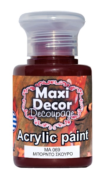 Maxi Decor Ακρυλικό Χρώμα Μπορντό Σκούρο 130ml