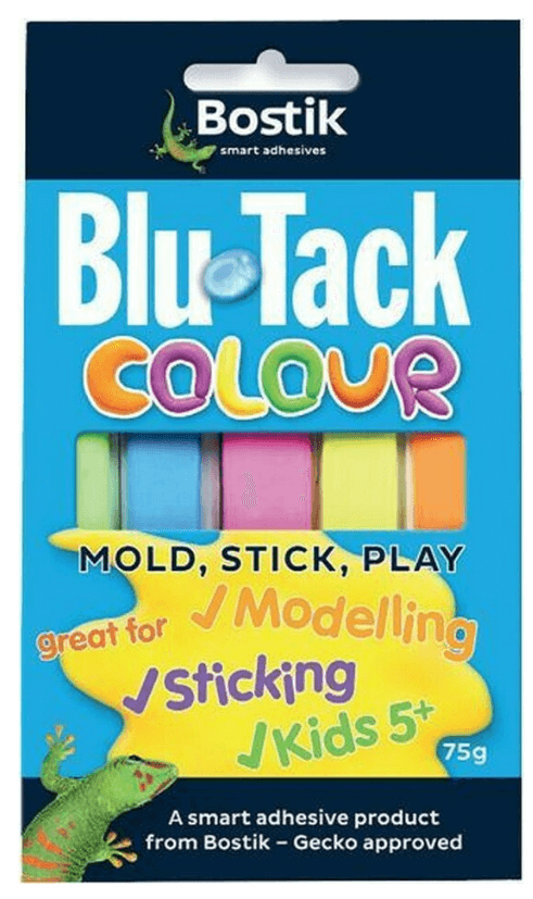 Bostik Κόλλα Αυτοκόλλητο Blu Tack Colour 75gr