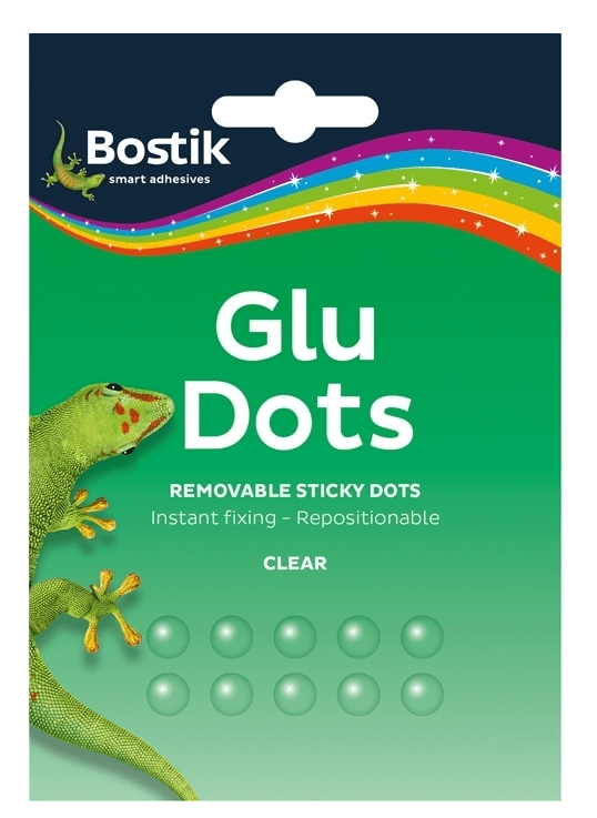 Bostik Κόλλα Αυτοκόλλητο Glue Dots Removable Clear 64pads