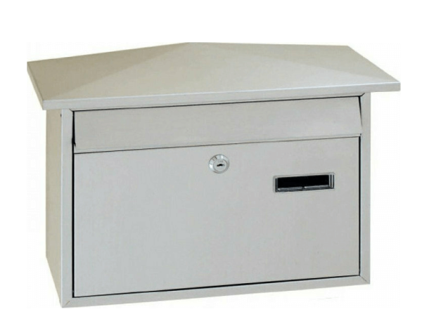 Γραμματοκιβώτιο Μεταλλικό 36x8x28.5cm νίκελ ματ 9503