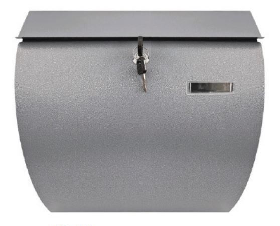 Γραμματοκιβώτιο Μεταλλικό 37.5x11x32.5cm νίκελ ματ TX-574