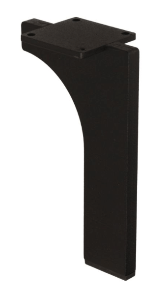Μεταλλικό Πόδι Επίπλου (1 τεμάχιο) Νο206 - 120 Μαύρο Ματ (Y12cm x 7cm) Roline