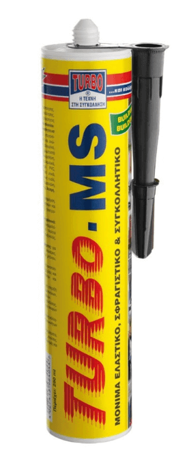 Turbo MS Σφραγιστική Σιλικόνη Μαύρη 290ml - Onhome