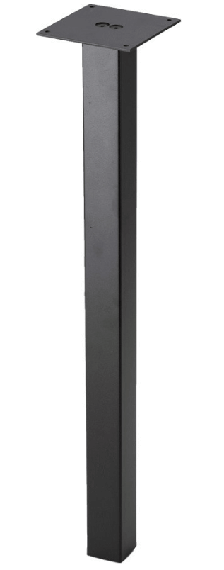 Best Πόδι Επίπλου από Μέταλλο Κατάλληλο για Τραπέζι σε Μαύρο Χρώμα 5x5x71cm