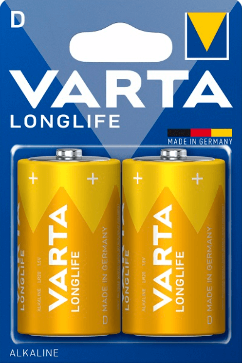 Varta LongLife Αλκαλικές Μπαταρίες D 1.5V 2τμχ