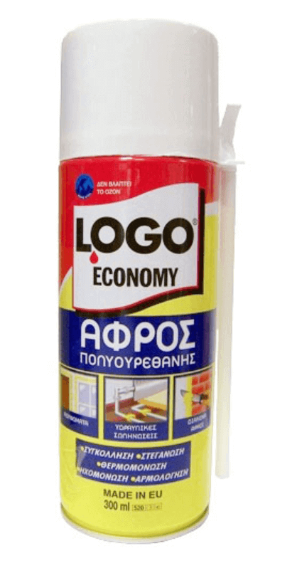 Logo Economy 2σε1 Αφρός Πολυουρεθάνης Χειρός Ελεγχόμενης Διόγκωσης 300ml