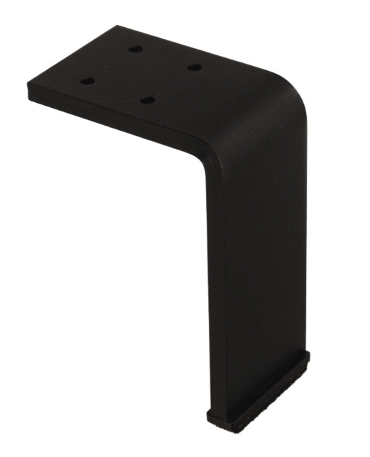 Roline 205 Πόδι Επίπλου από Χάλυβα Μαύρο Ματ 70x100mm