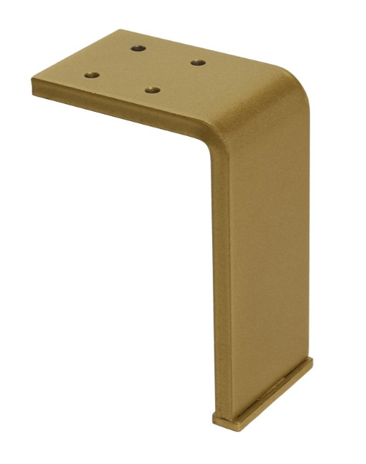 Roline 205 Πόδι Επίπλου από Χάλυβα Χρυσό Ματ 70x100mm