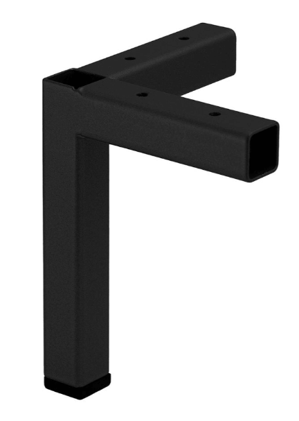 Roline 208 Πόδι Επίπλου από Χάλυβα Μαύρο Ματ 93x120mm