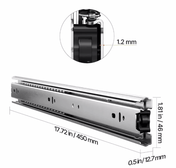 Οδηγος Συρταριου Μπιλιας Τηλεσκοπικος Φρενο