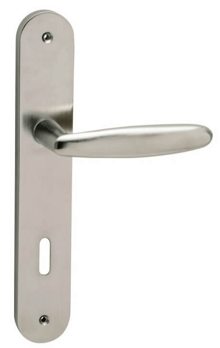 Viometale Πόμολο Πόρτας Πλάκα 06.350 Ζεύγος Νίκελ Ματ