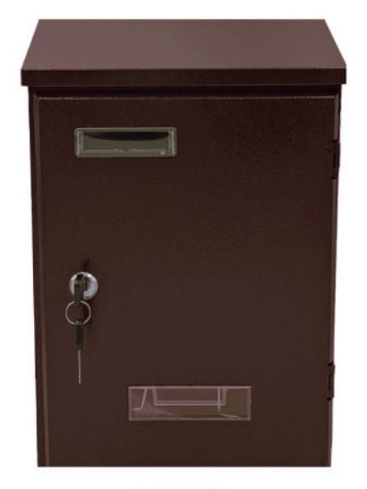 Γραμματοκιβώτιο Μεταλλικό 36x23x10cm Καφέ TX-081